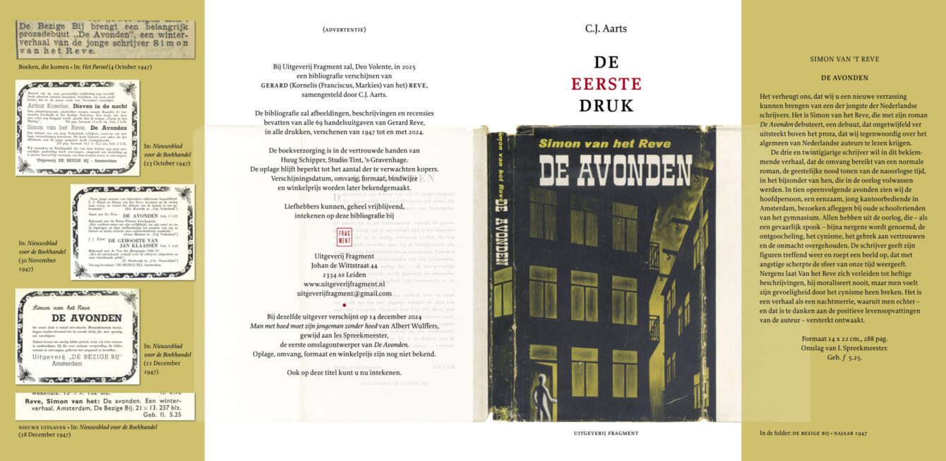 Over de eerste druk van ‘De Avonden’